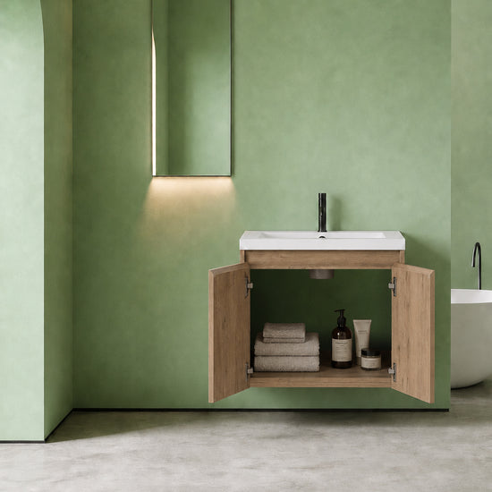 Cube Bathroom Cabinet— Mix & Match Wall-Mounted Vanities, Side Cabinets & Top Cabinets (RTA)