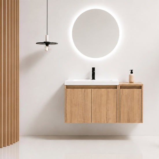 Cube 36"/48" Floating Vanity with Resin Sink (RTA)