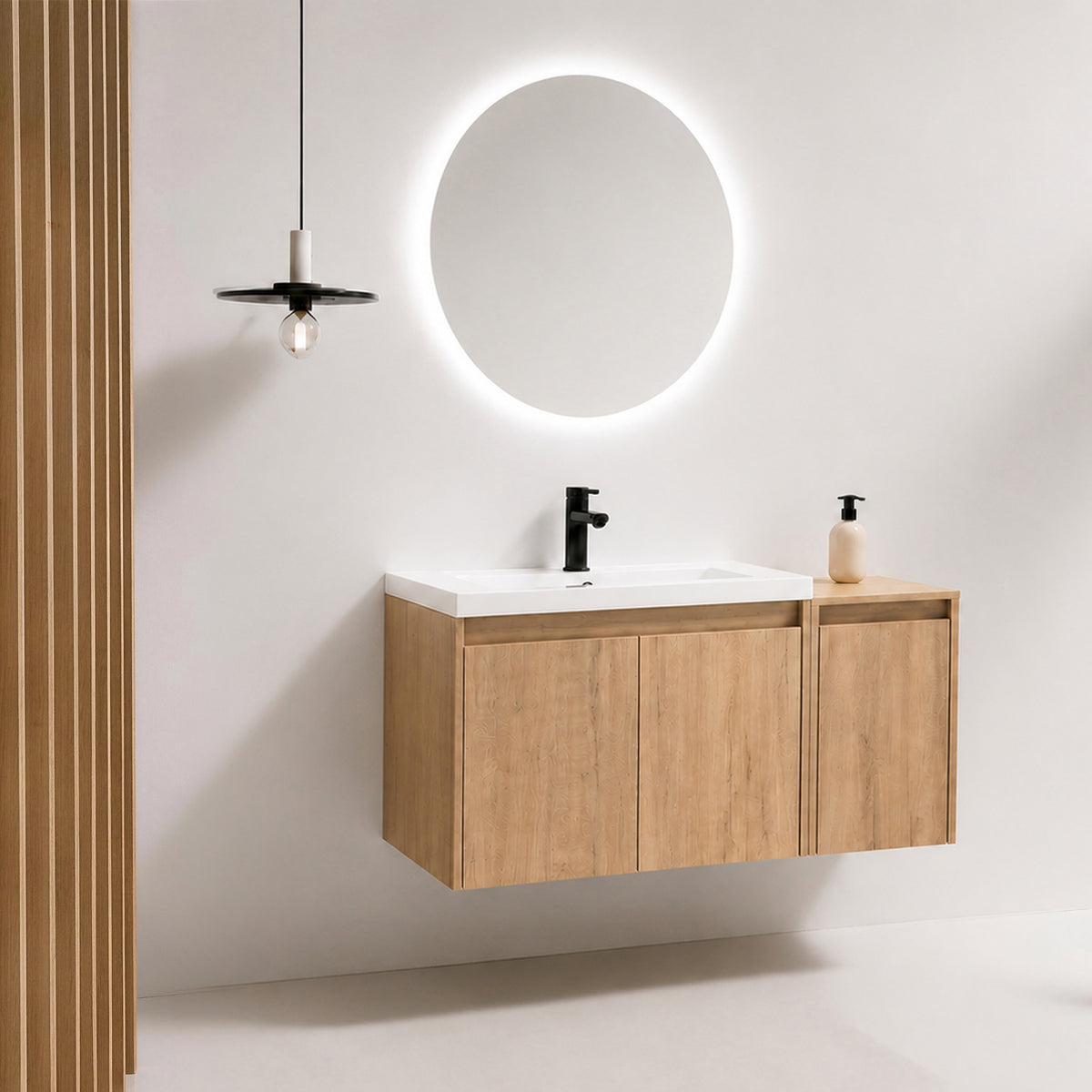 Cube 36"/48" Floating Vanity with Resin Sink (RTA)