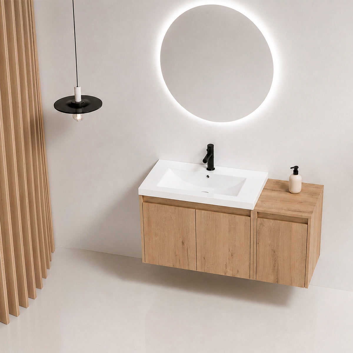 Cube 36"/48" Floating Vanity with Resin Sink (RTA)