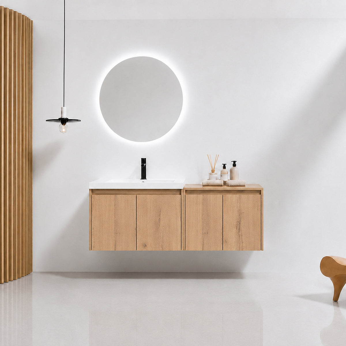 Cube 36"/48" Floating Vanity with Resin Sink (RTA)
