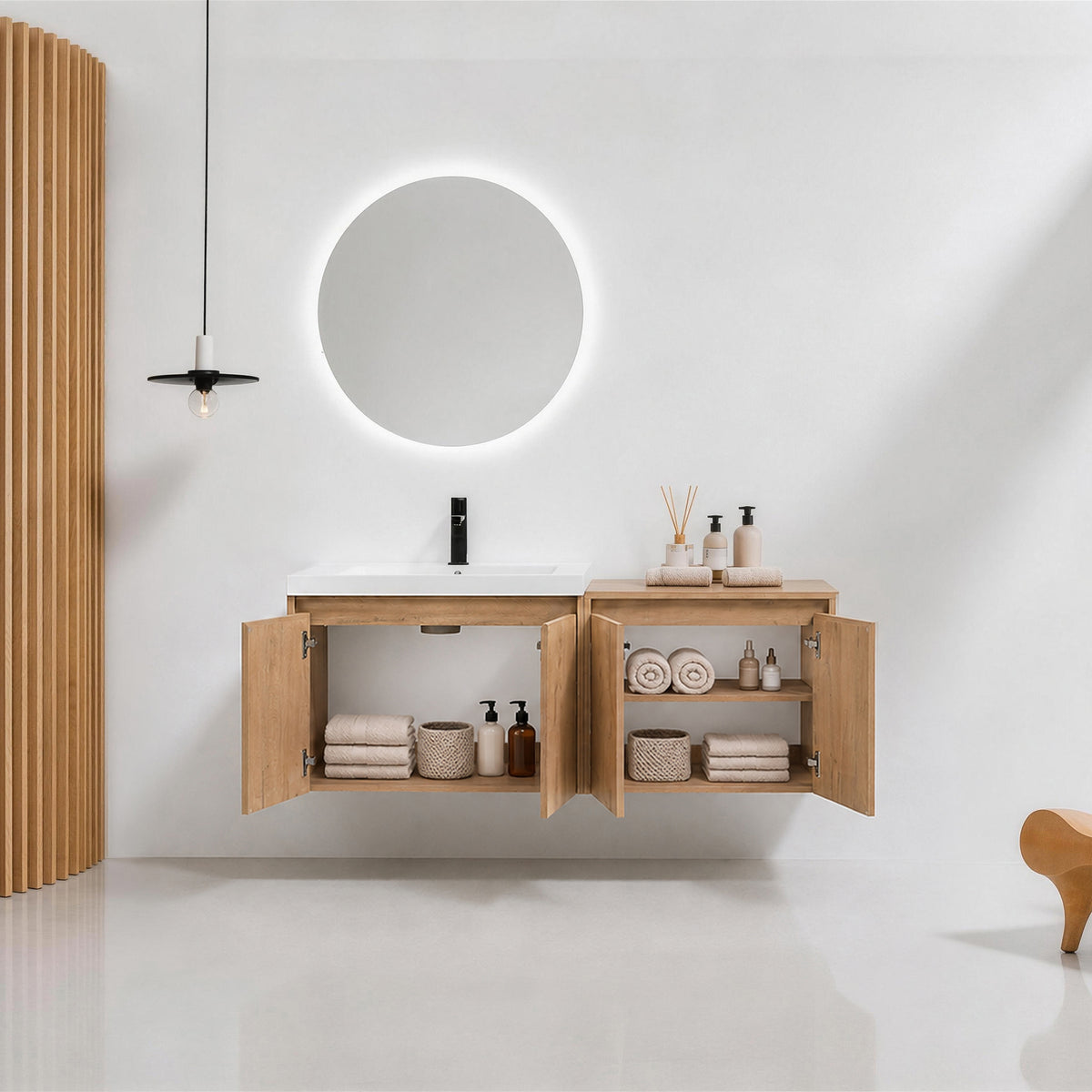 Cube 36"/48" Floating Vanity with Resin Sink (RTA)