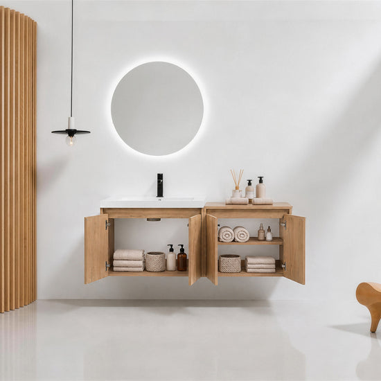 Cube 36"/48" Floating Vanity with Resin Sink (RTA)
