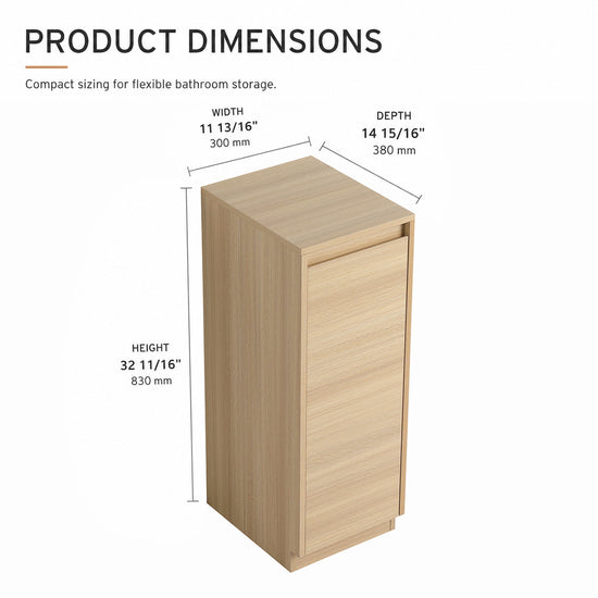 Pebble 12" Side Storage Cabinet (RTA)