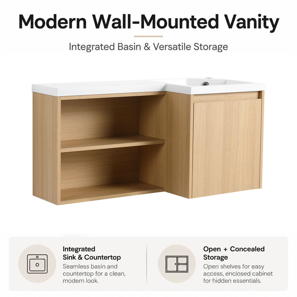Nook 36" Corner Floating Vanity (RTA)
