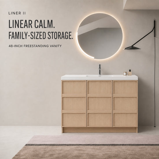 Liner II 36"/42"/48" Freestanding Vanity (RTA)