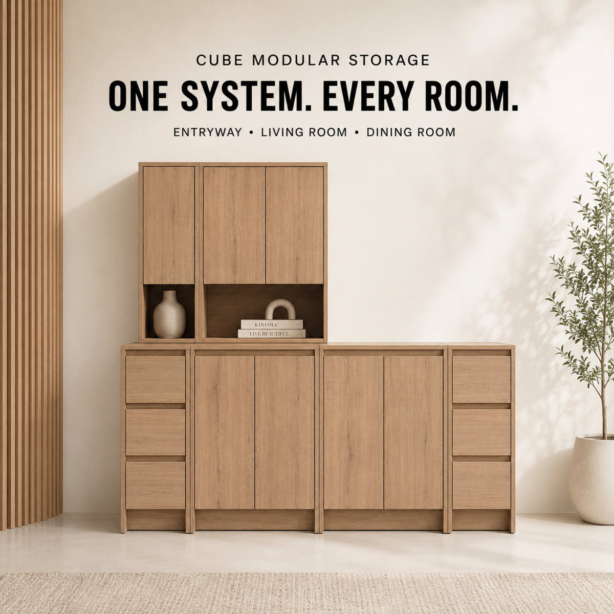 Cube 72" Entryway Storage Cabinets (RTA)