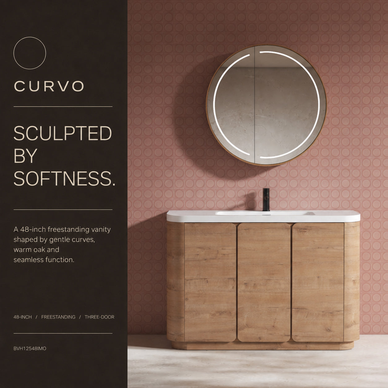 Curvo 48"/60" Freestanding Vanity (RTA)