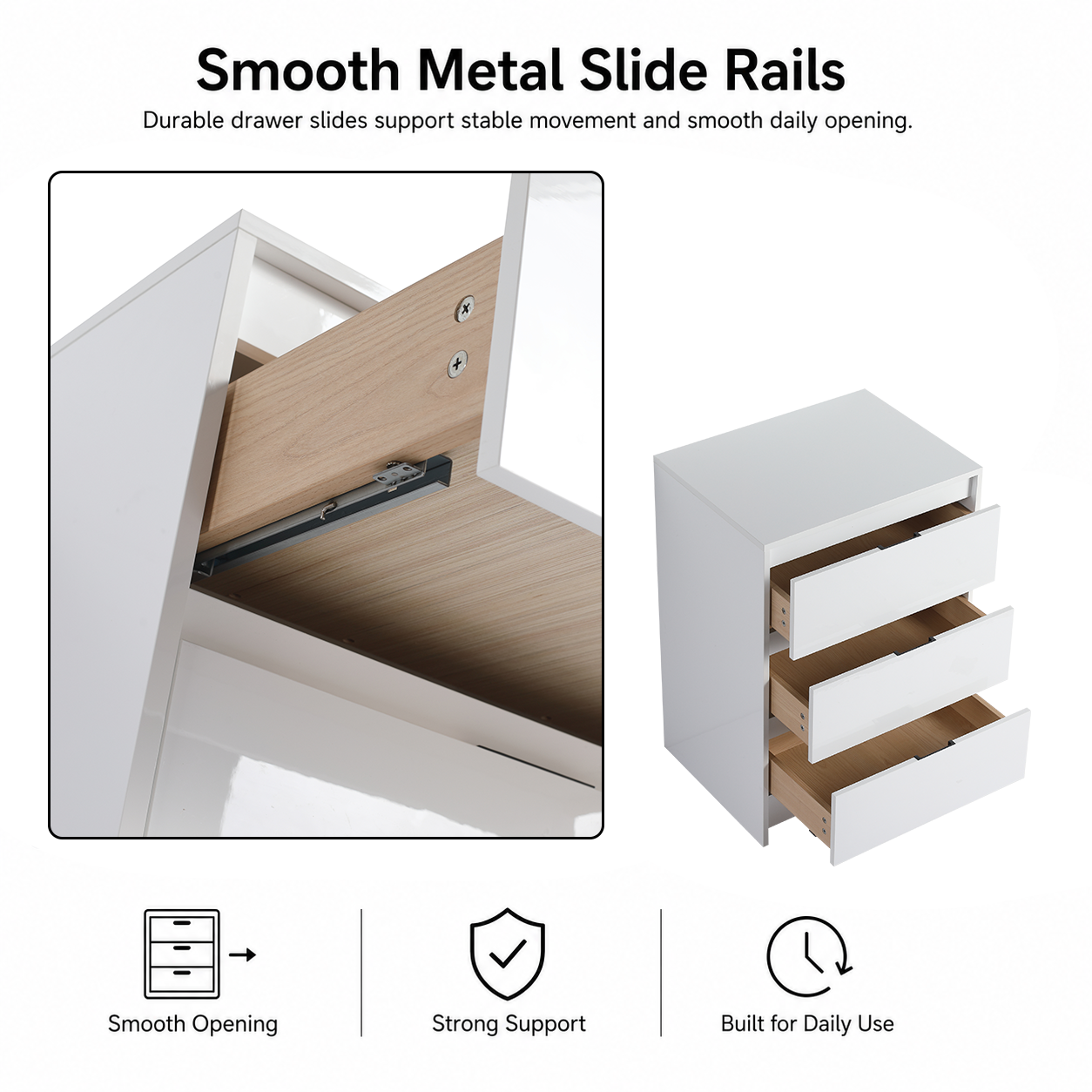 Cube 24" Freestanding Bathroom Storage Cabinet (RTA)