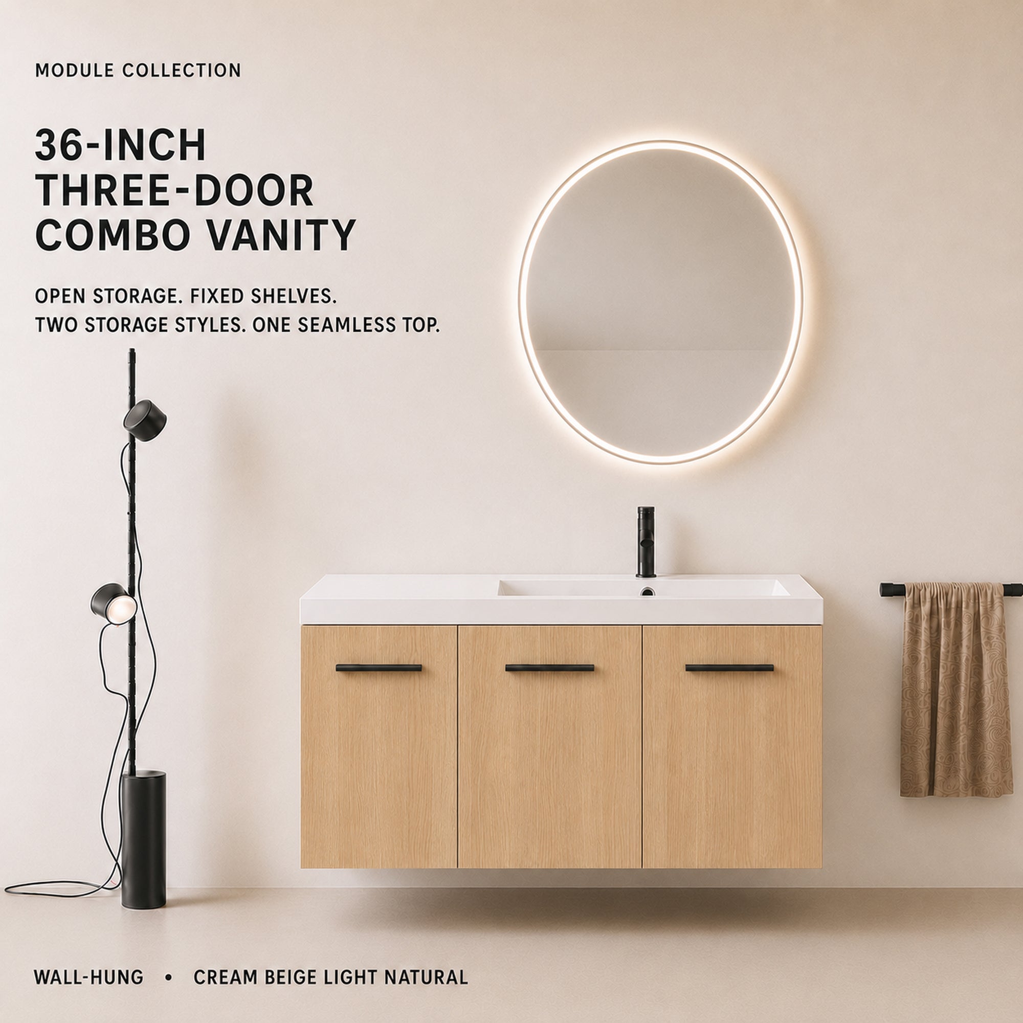 Module 36" Wall-Hung Vanity (RTA)