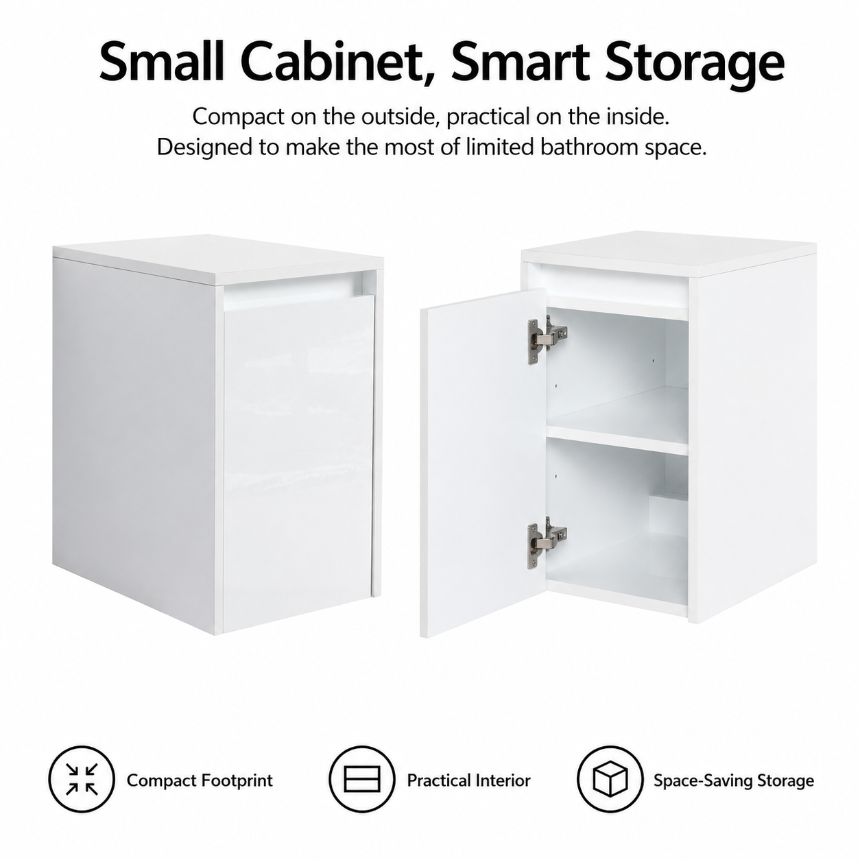 Cube 12" Bathroom Wall Cabinet (RTA)