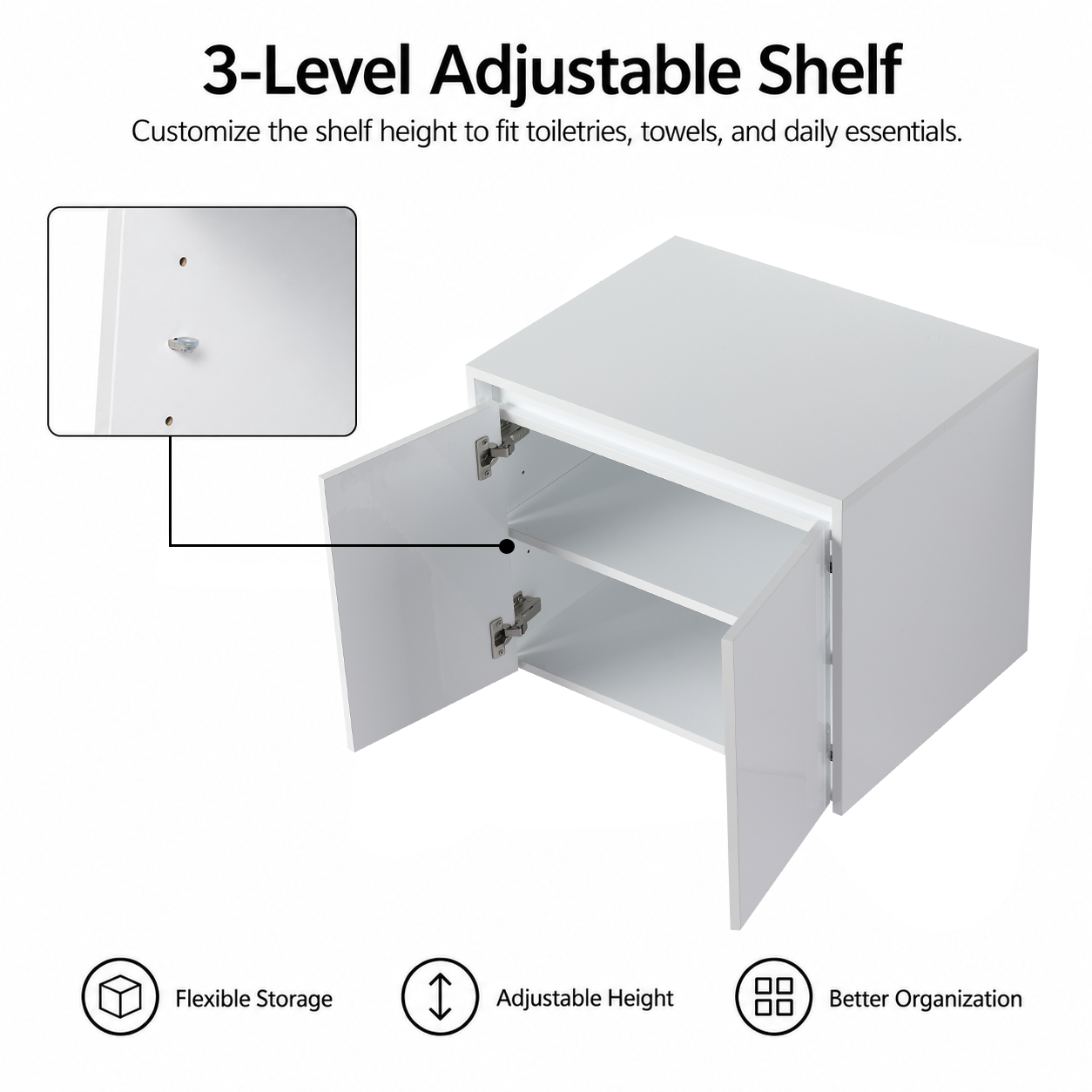Cube 24" Bathroom Wall Cabinet (RTA)