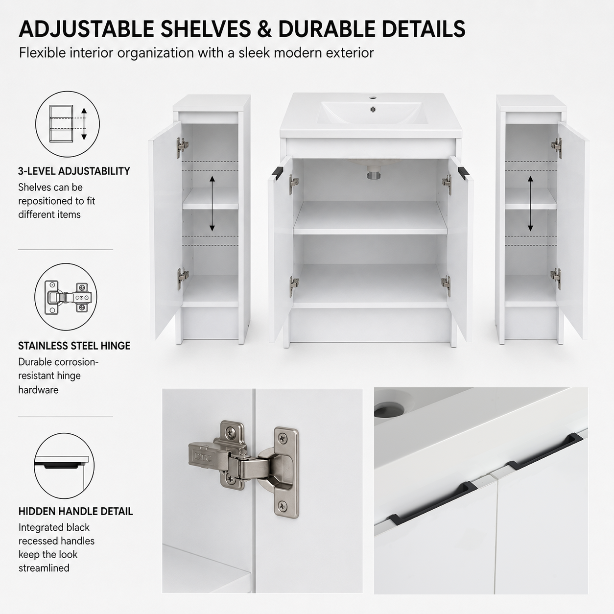 Cube 24" / 48" Freestanding Vanity (RTA)