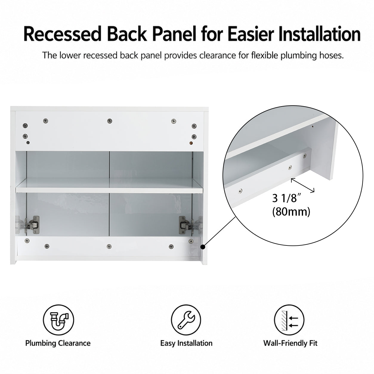Cube 24" Bathroom Wall Cabinet (RTA)