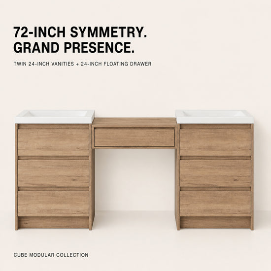 Cube 72" Freestanding Vanity (RTA)