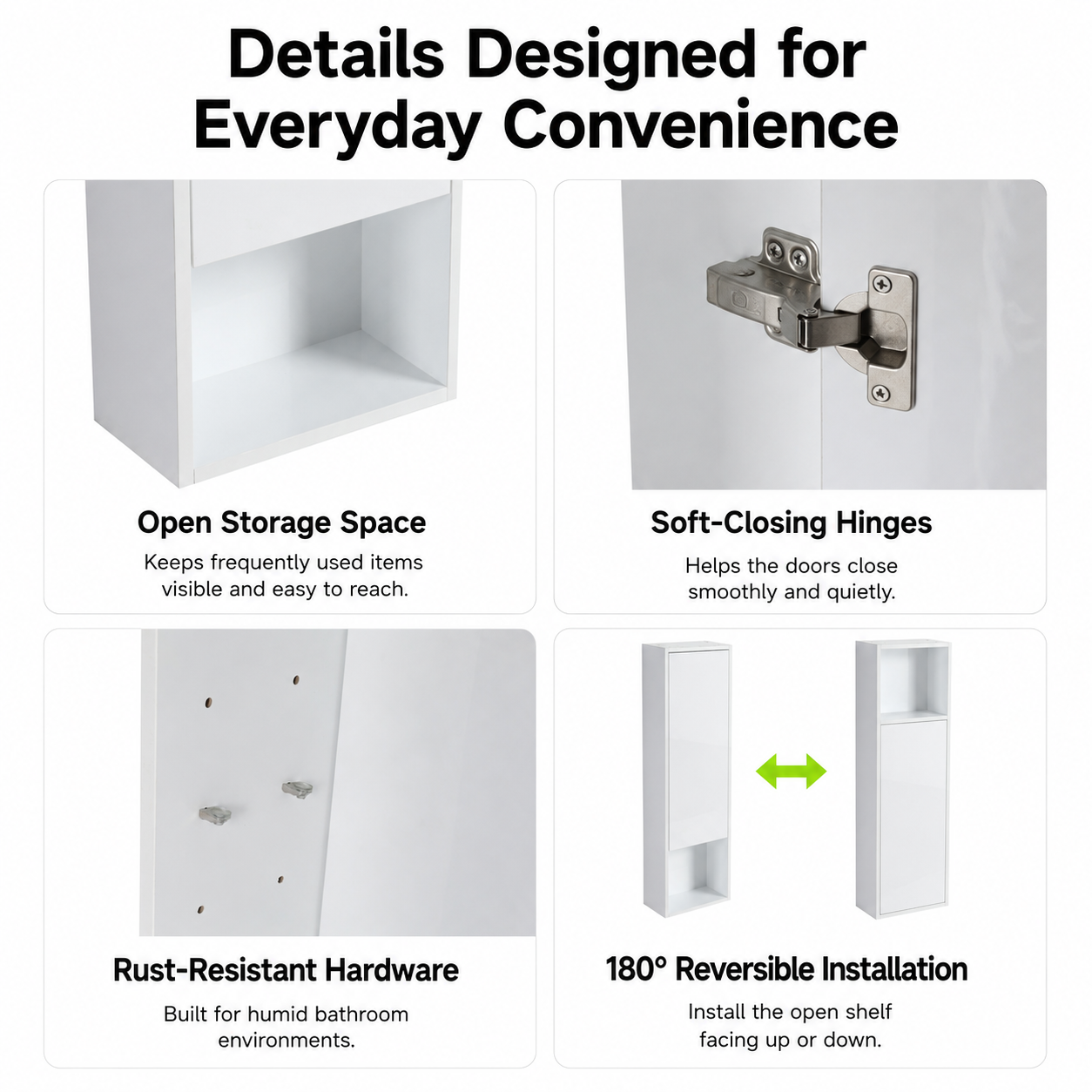 Cube 12" Bathroom Wall Cabinet (RTA)