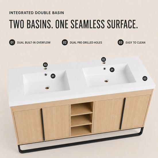 Metalin 48"/60" Freestanding Vanity (RTA)