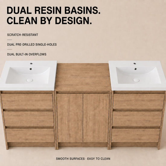 Cube 48"/72" Freestanding Vanity (RTA)