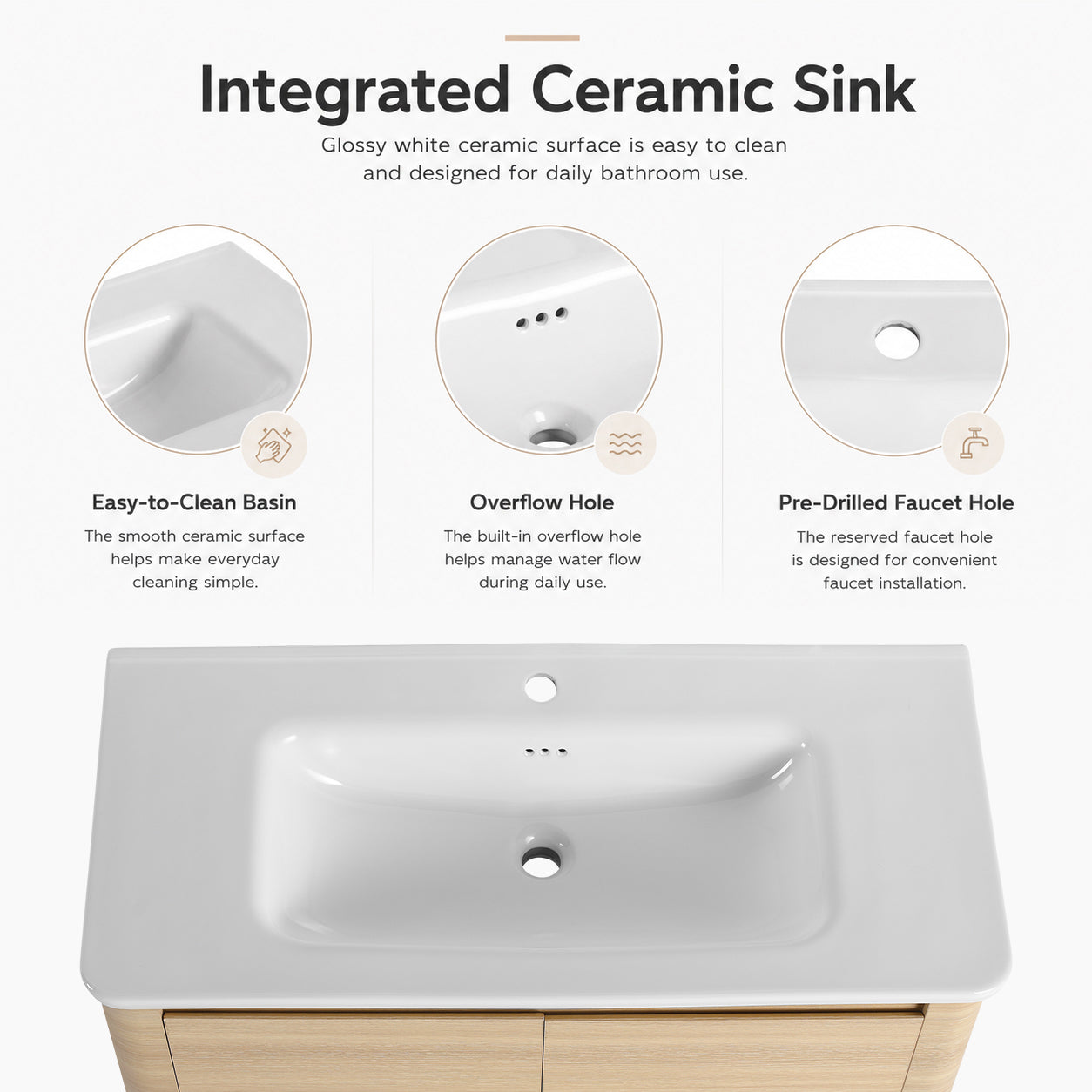 Pebble 92" Freestanding Vanity (RTA)