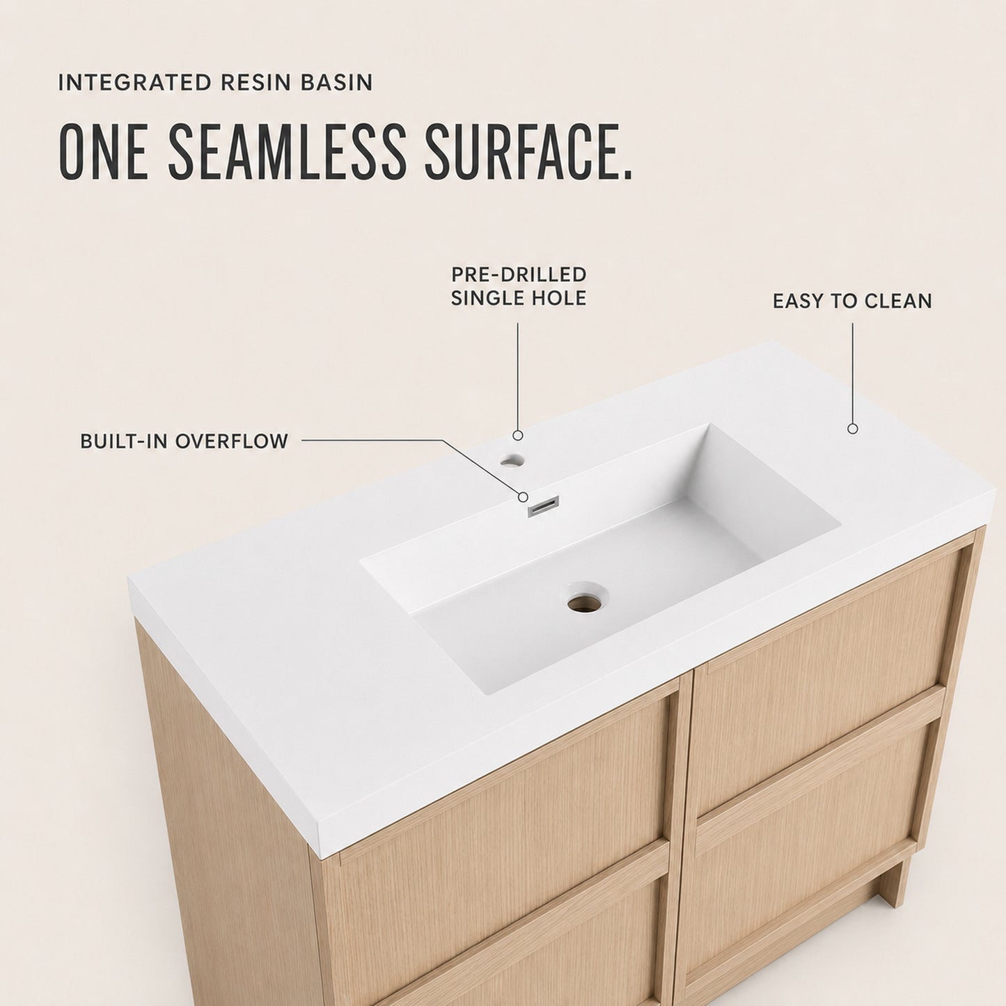 Liner II 36"/42"/48" Freestanding Vanity (RTA)