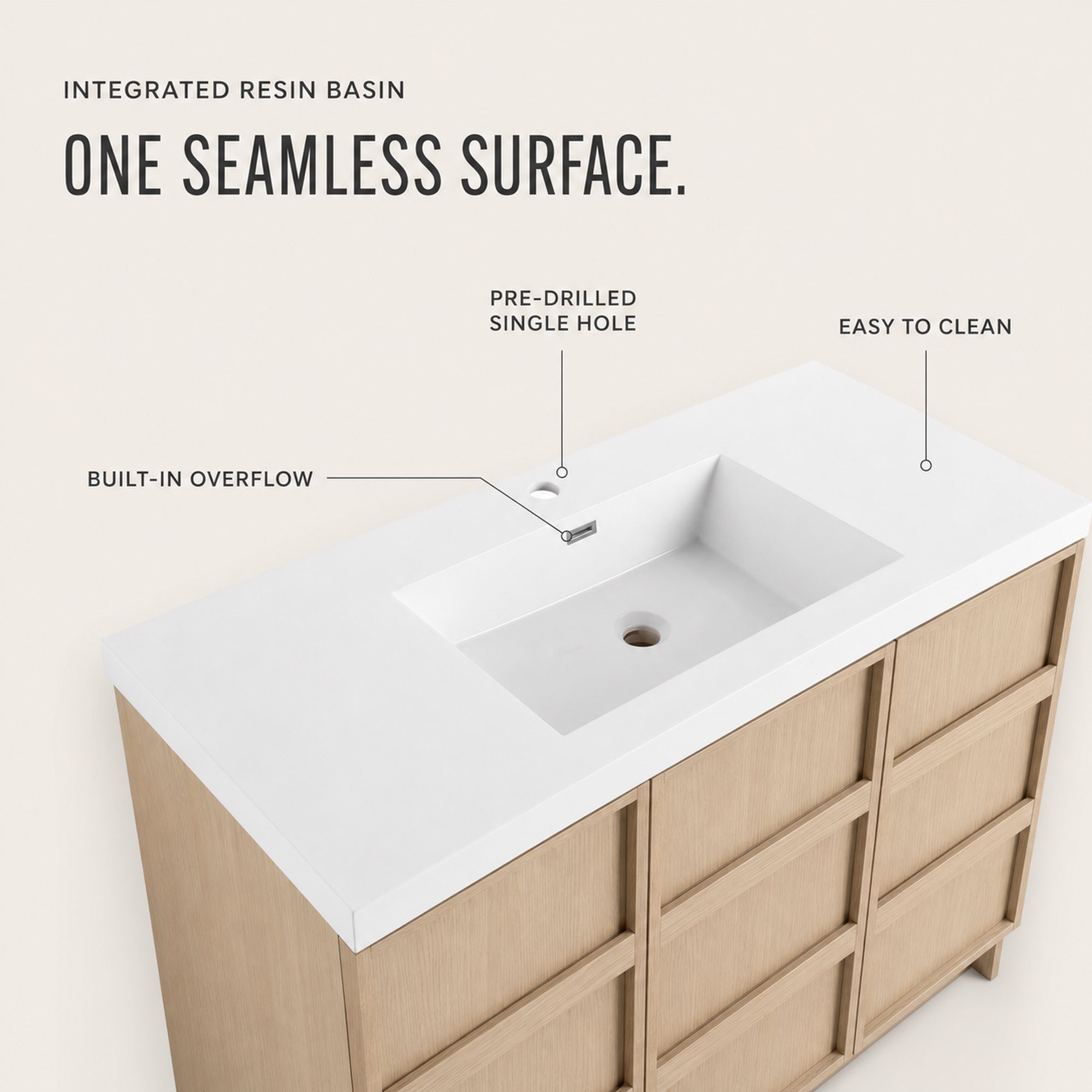 Liner II 36"/42"/48" Freestanding Vanity (RTA)