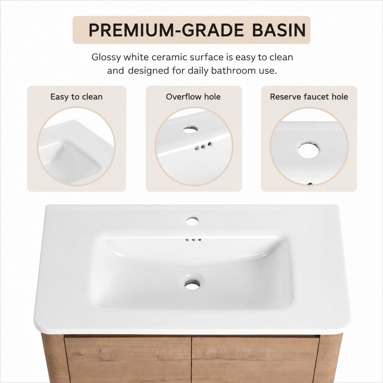 Pebble 48" Freestanding Vanity (RTA)