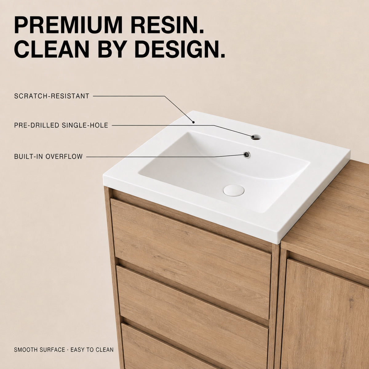Cube 48"/72" Freestanding Vanity (RTA)