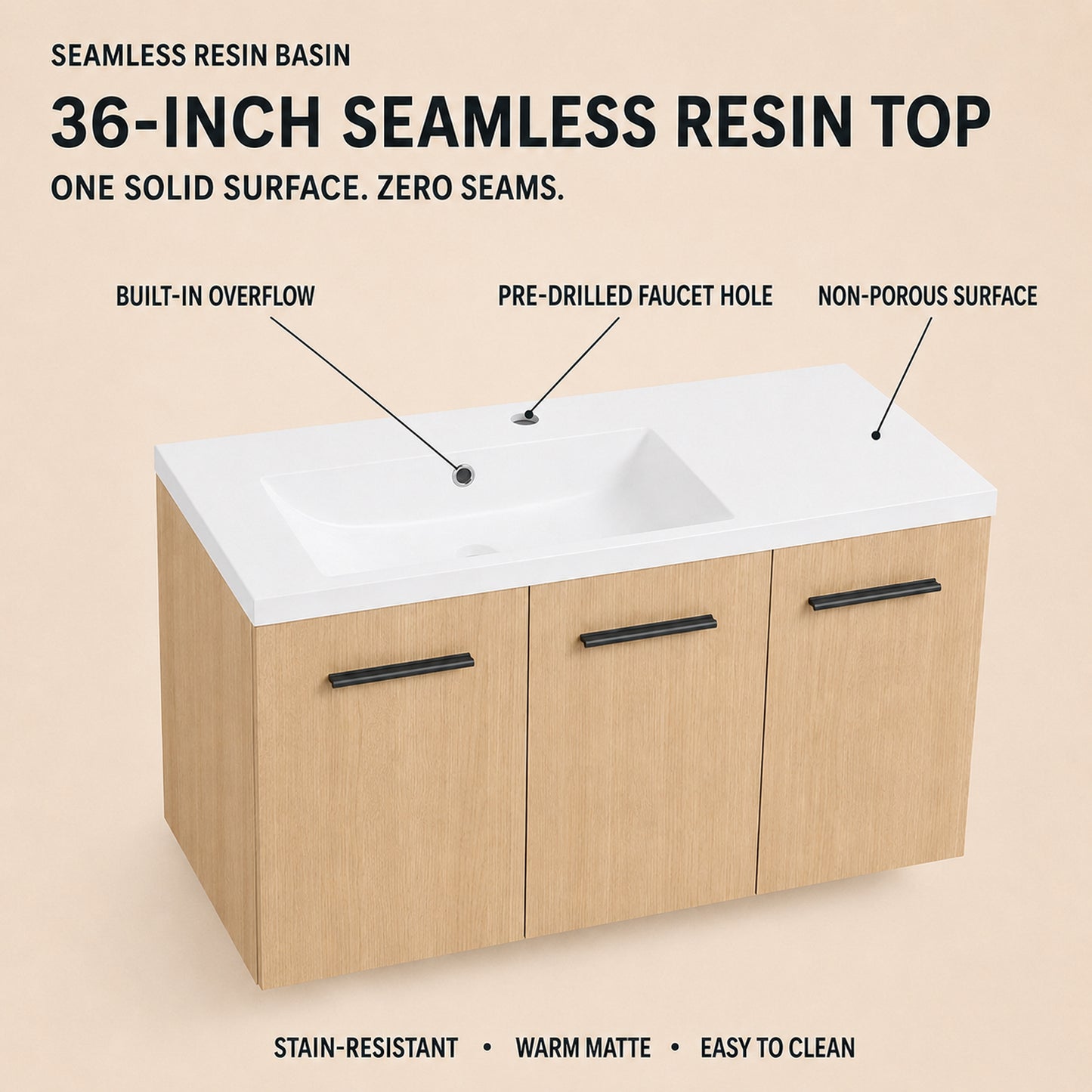 Module 36" Wall-Hung Vanity (RTA)