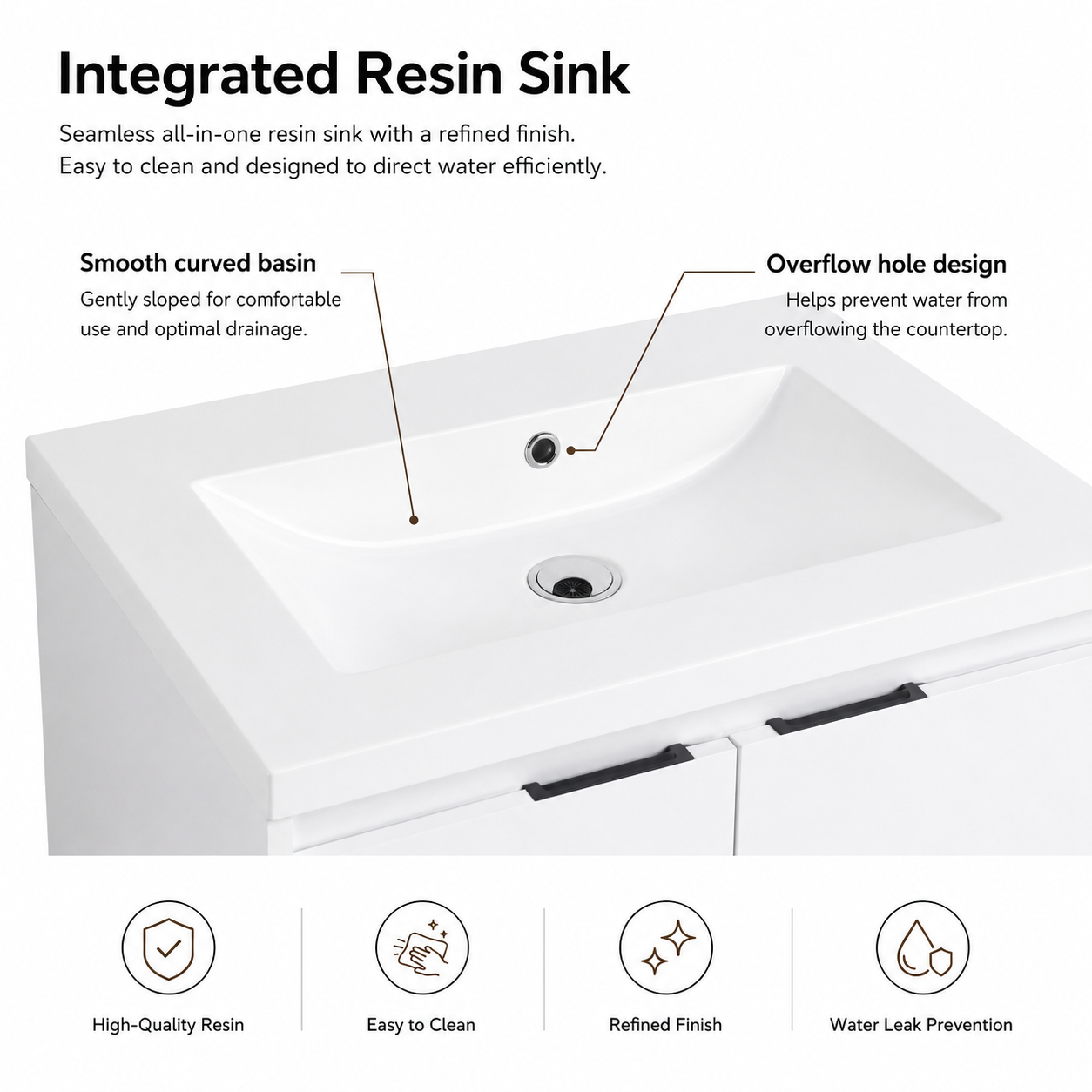 Cube 24" / 48" Freestanding Vanity (RTA)