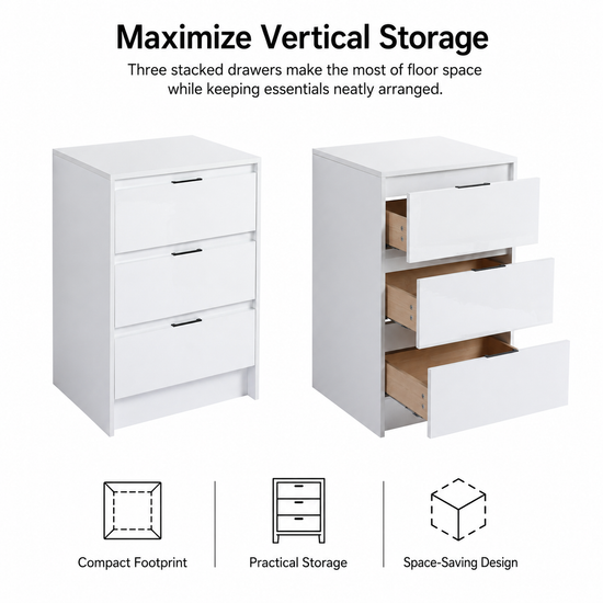Cube 24" Freestanding Bathroom Storage Cabinet (RTA)