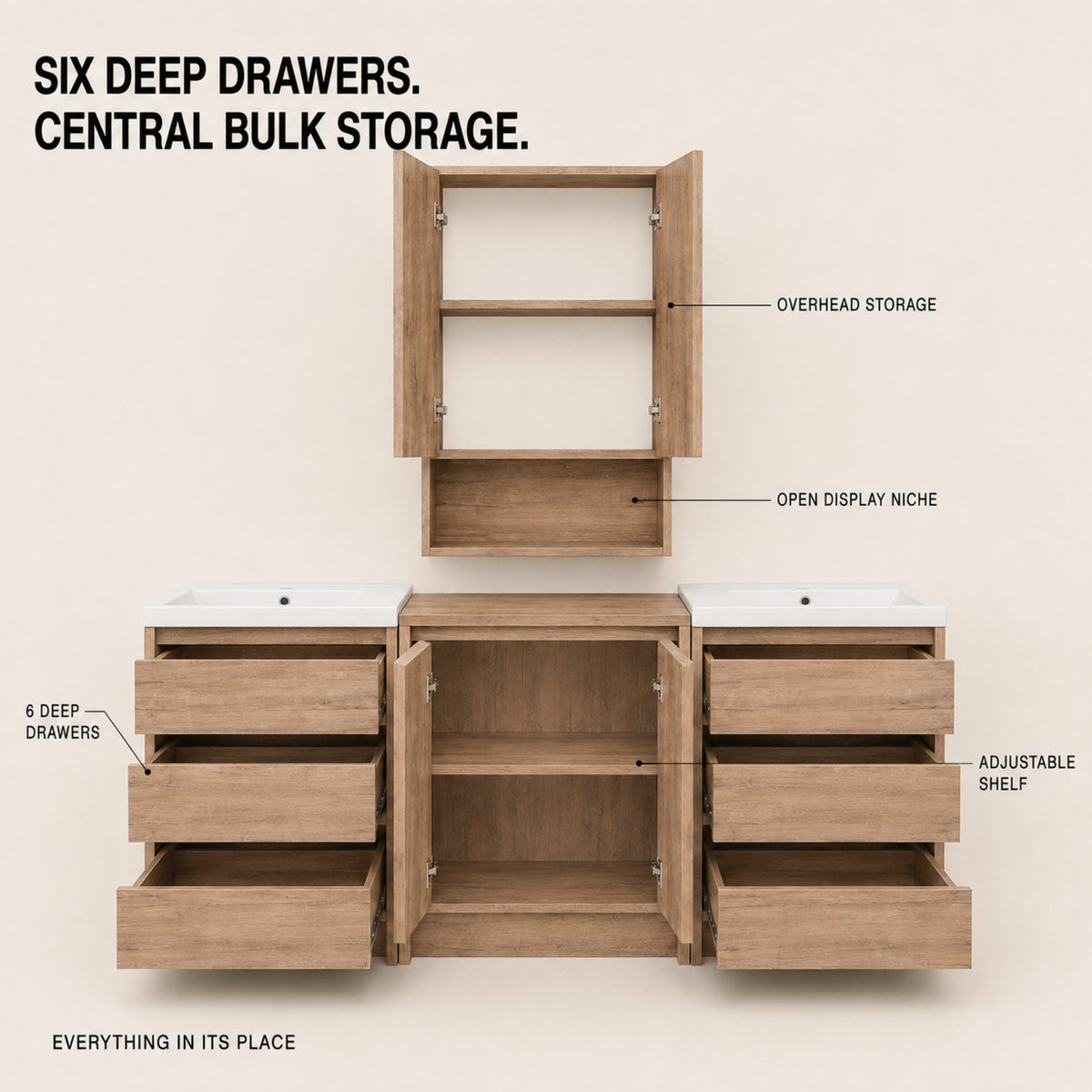 Cube 48"/72" Freestanding Vanity (RTA)