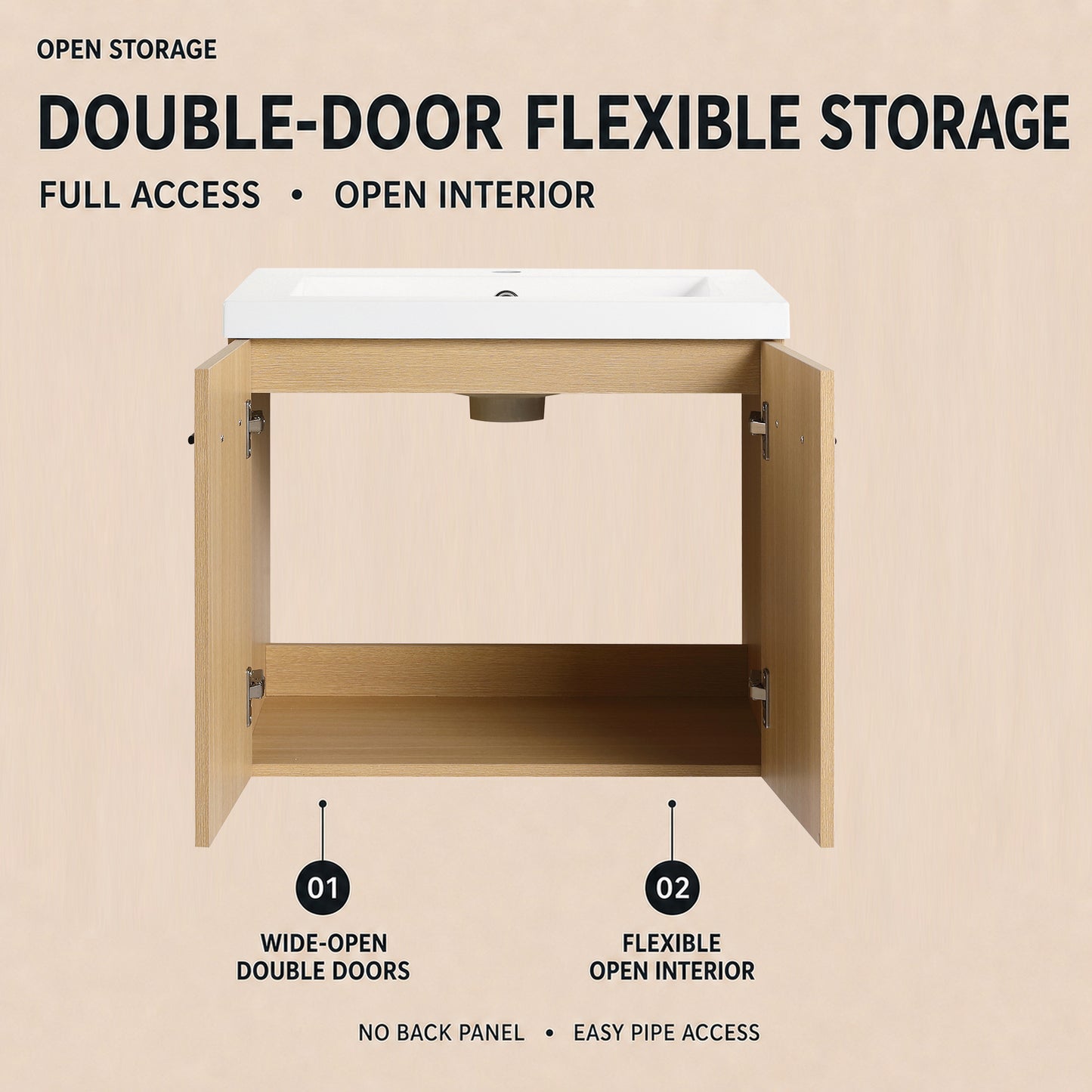 Module 24" Wall-Hung Vanity (RTA)