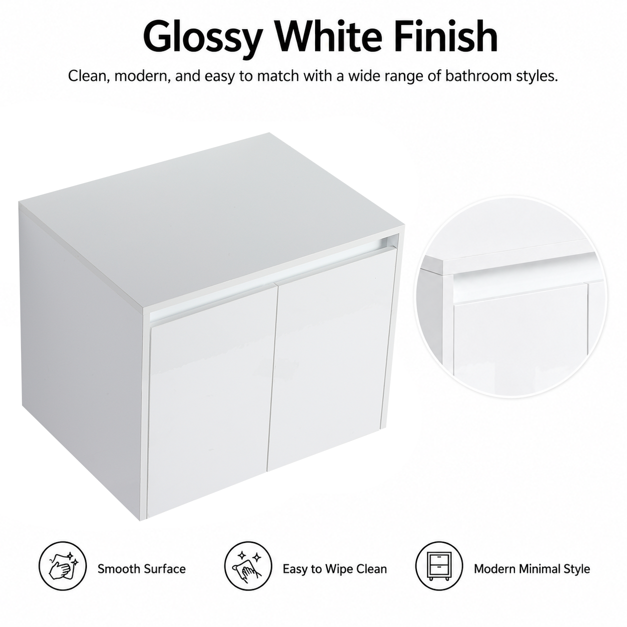 Cube 24" Bathroom Wall Cabinet (RTA)