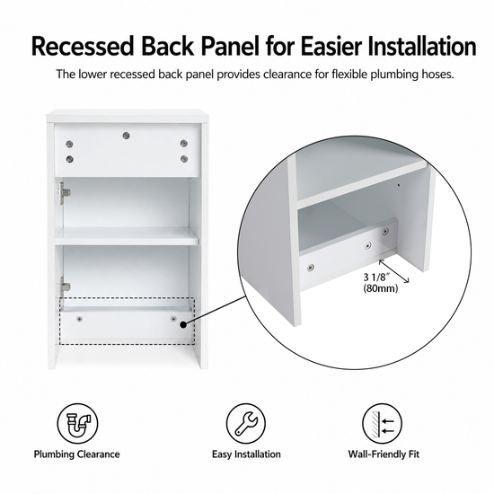 Cube 12" Bathroom Wall Cabinet (RTA)