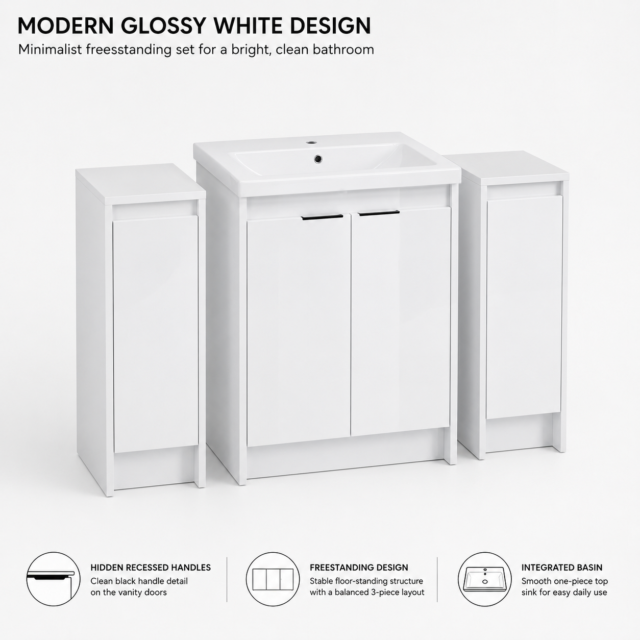 Cube 24" / 48" Freestanding Vanity (RTA)