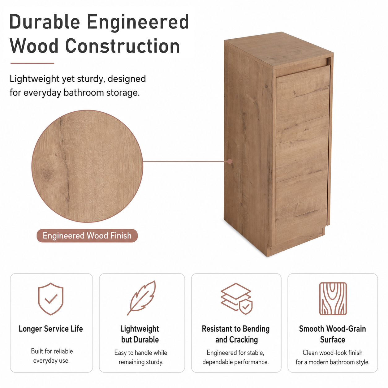 Pebble 12" Side Storage Cabinet (RTA)