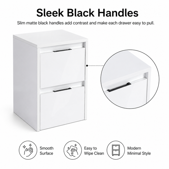 Cube 12" Bathroom Wall Cabinet with Drawers (RTA)