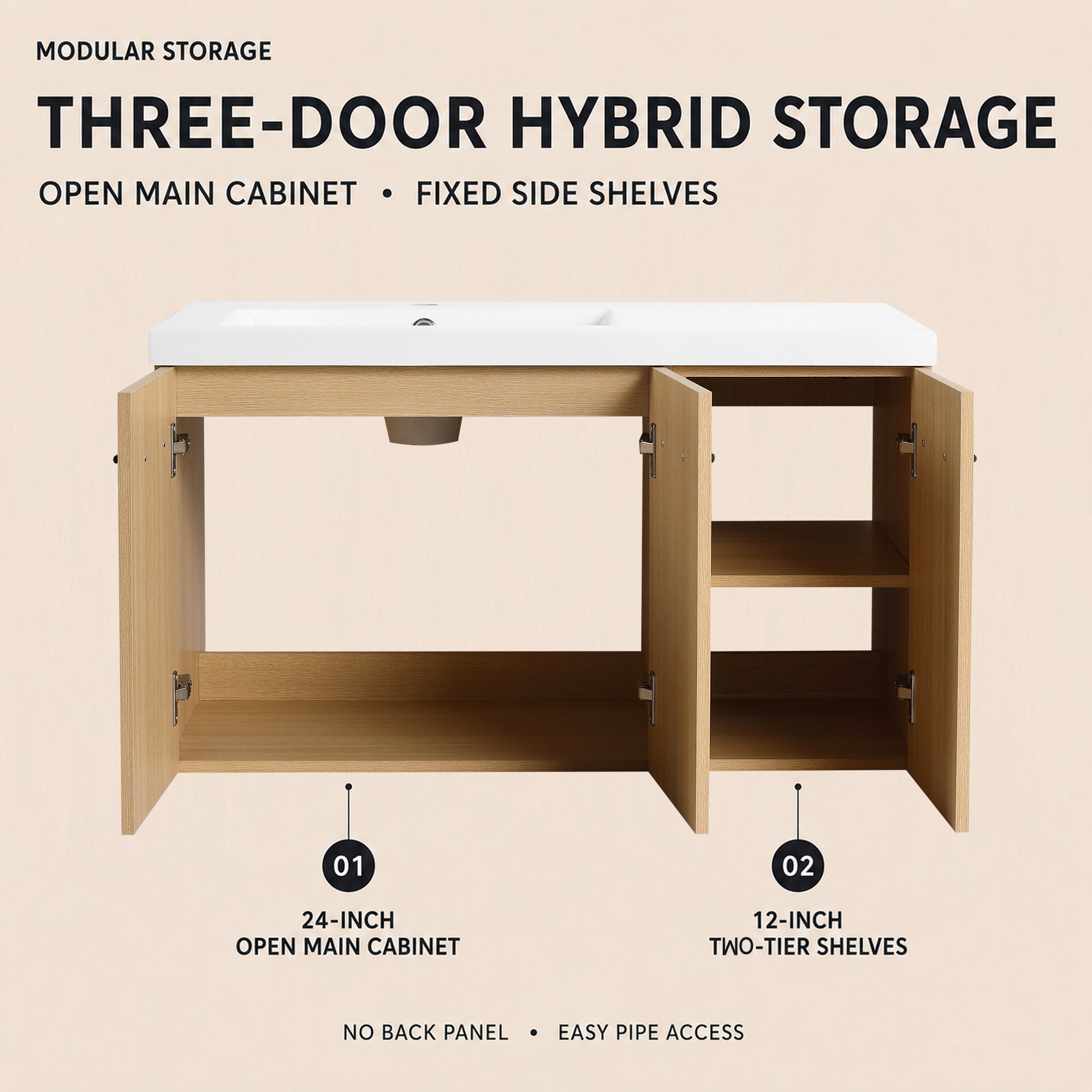 Module 36" Wall-Hung Vanity (RTA)