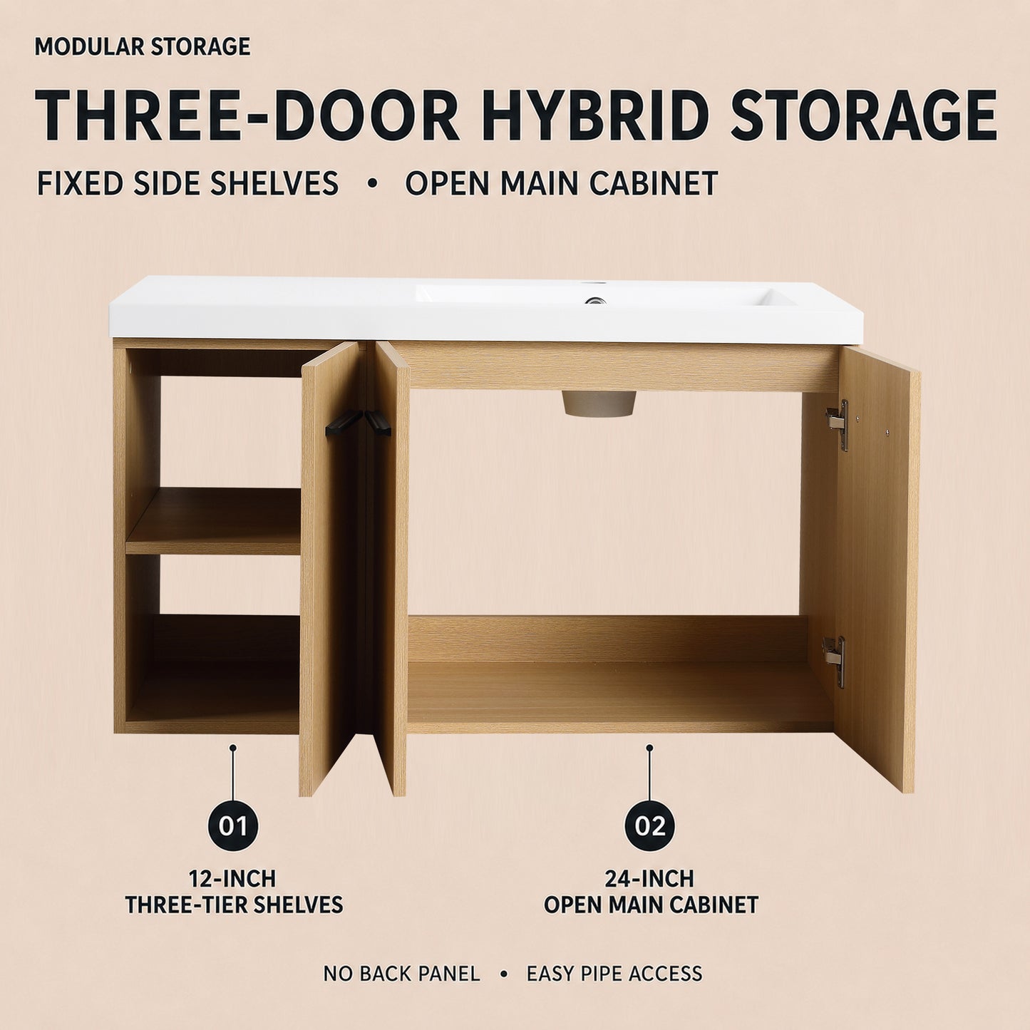 Module 36" Wall-Hung Vanity (RTA)