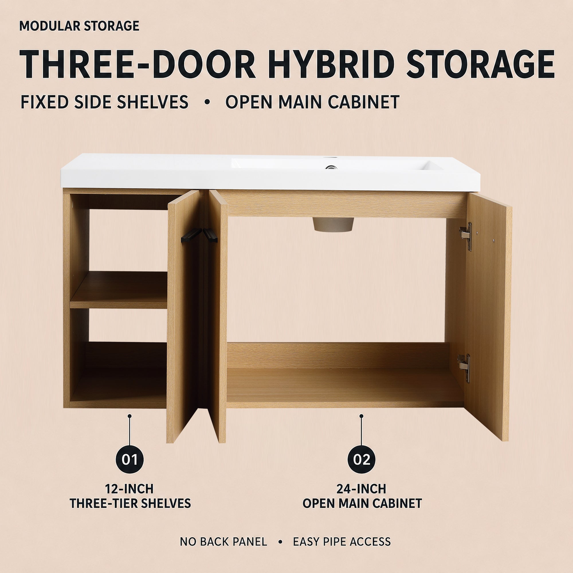 Module 36" Wall-Hung Vanity (RTA)