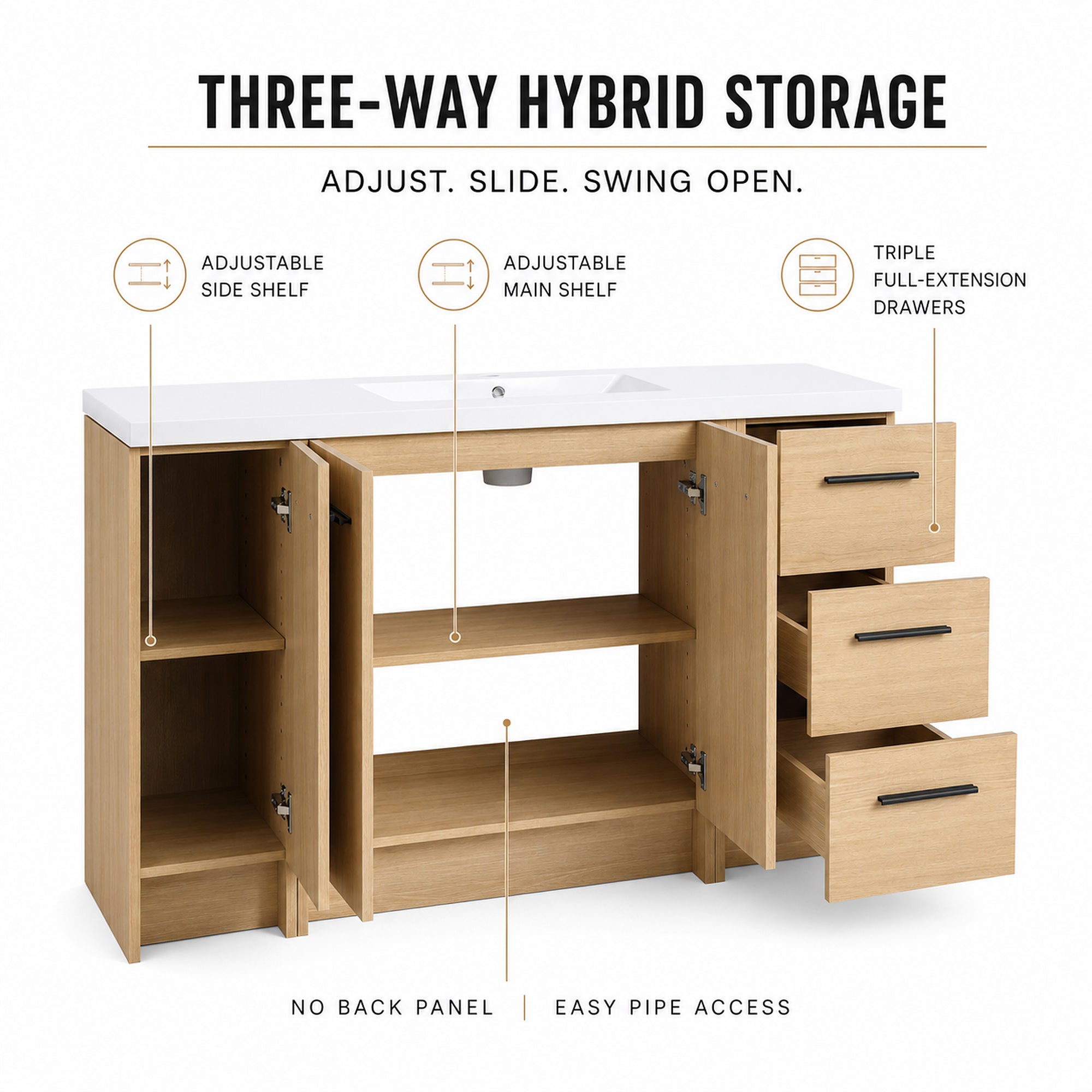 Module 48" Freestanding Vanity (RTA)