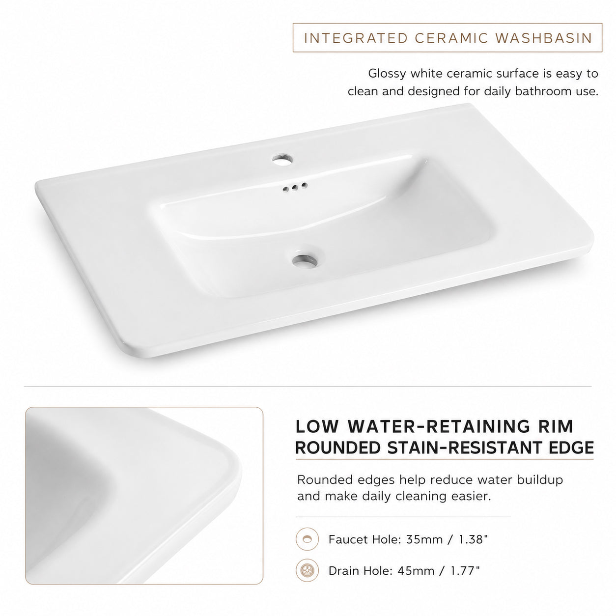 Pebble 60" Freestanding Vanity (RTA)