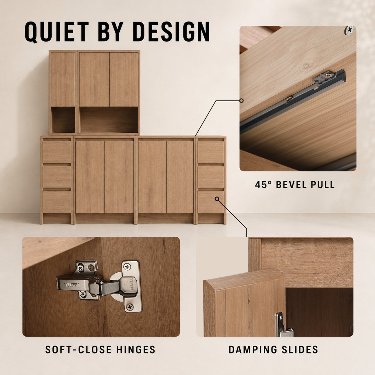 Cube 72" Entryway Storage Cabinets (RTA)