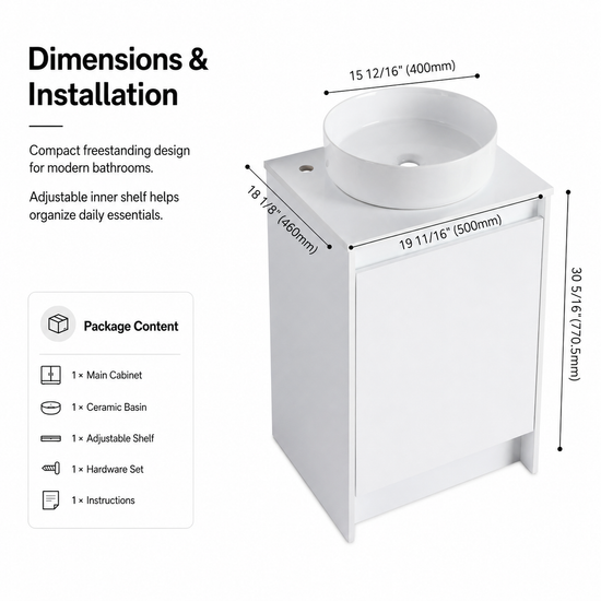 Cube 20"/32" Freestanding Vanity (RTA)