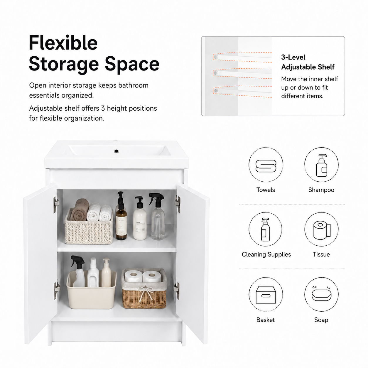 Cube 24" / 48" Freestanding Vanity (RTA)
