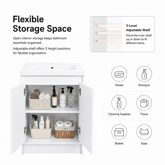 Cube 24" / 48" Freestanding Vanity (RTA)