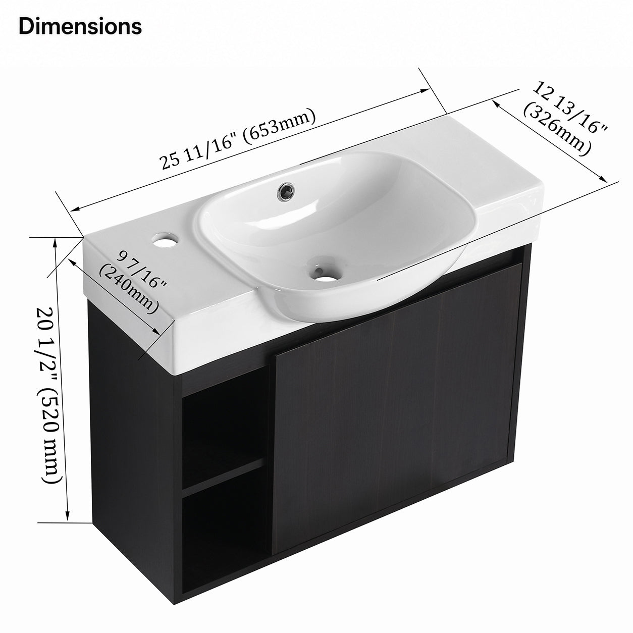 Slimbay 26" Floating Vanity (RTA)