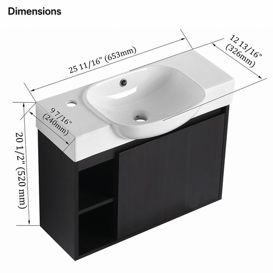 Slimbay 26" Floating Vanity (RTA)