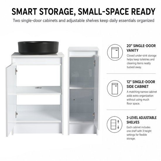 Cube 20"/32" Freestanding Vanity (RTA)