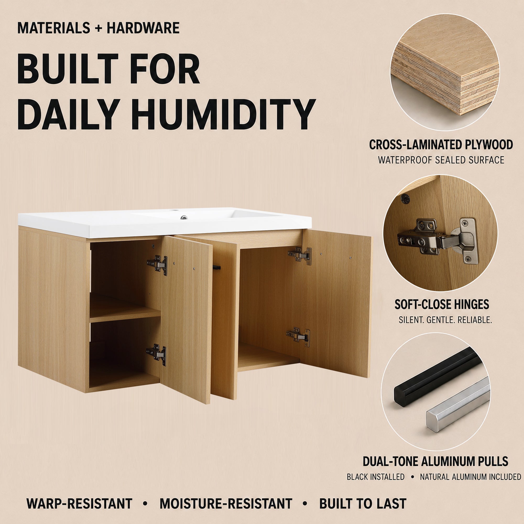 Module 36" Wall-Hung Vanity (RTA)